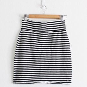 Victoria’s Secret black and white striped skirt s